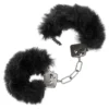 13376_BLACK_01 Ultra Fluffy Furry Cuffs